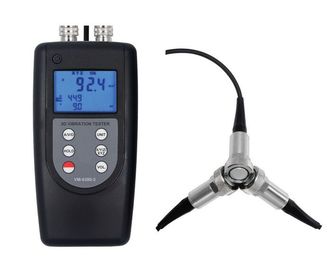 الصين VM-6380-3 شاشة LCD رقمية محمولة 3 قناة 3D عداد اهتزازات مقياس اهتزازات لجهاز الدوران المتحرك المزود