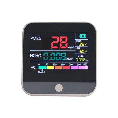 الصين DM306 في 1 كشف تحليل جودة الهواء شاشة LCD عرض درجة الحرارة الرطوبة PM2.5 / HCHO / TVOC مقياس جودة الهواء المزود