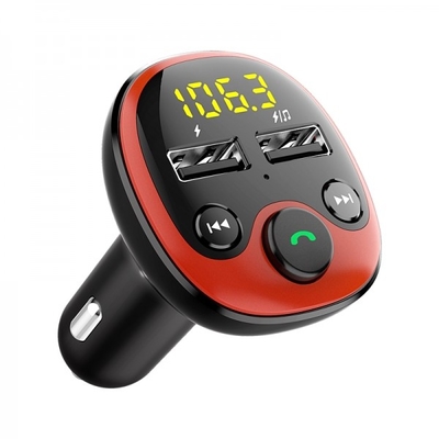 الصين BT21B شاحن السيارة MP3 الموسيقى U Disk الهاتف اللاعب الحر اليدين جهاز إرسال FM المزود
