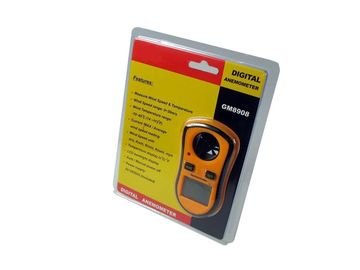 GM8908 حجم جيب شاشة LCD رقمية قياس سرعة الرياح درجة الحرارة مقياس الهواء أداة مثالية للرياح ، الإبحار المزود
