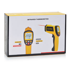 GM1651 بدون اتصال -30 درجة مئوية إلى 1650 درجة مئوية USB Recall Thermometer الصناعي بالأشعة تحت الحمراء الأصفر+ الأسود المزود