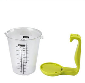 1kg / 1g شاشة LCD رقمية كأس قياس الماء / الحليب مع مقبض أخضر المزود