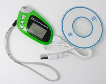 جهاز قياس خطوات ثلاثي الأبعاد من جيب USB الأخضر المزود