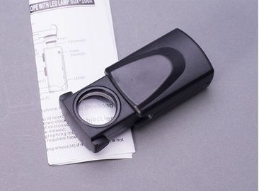MG21008 30X21mm مكبر لوف زجاج مكبر مع ضوء LED المزود