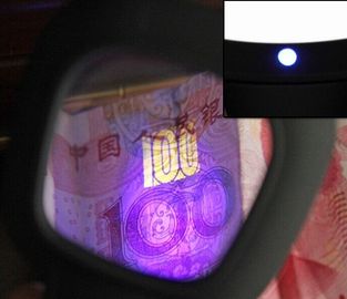 مكبر 4X محمول مع 6 أضواء LED المزود