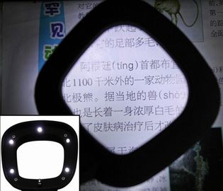 مكبر 4X محمول مع 6 أضواء LED المزود