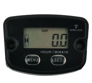 HM020 عداد ساعات الاهتزازات الرقمي LCD اللاسلكي لباراموتورات، المصابيح الدقيقة، المحركات البحرية والمضخات الخارجية المزود
