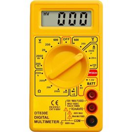 DT830E CE ((CAT II) عداد متعدد الأقسام الصغير المزود