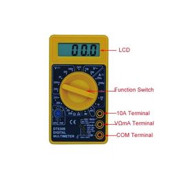 DT830B.4 مقياس متعدد الأقسام صغير للبيع المزود