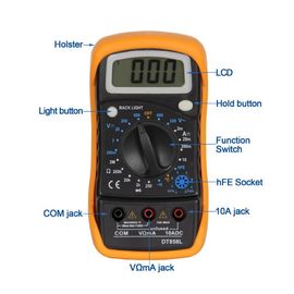 DT858L الملي متري صغير مع الضوء الخلفي المزود