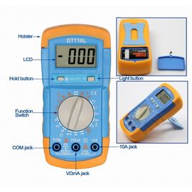 DT710L الملتمتر الصغير مع الضوء الخلفي المزود