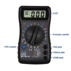 DT820D 50Hz مخرج موجة مربعة عددي صغير مع تصميم إرغونومي للمبتدئين المزود