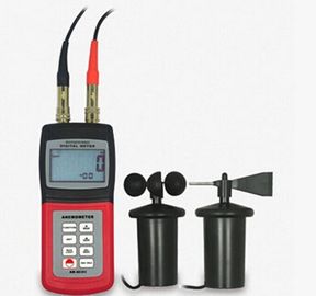 AM-4836C سرعة الهواء، درجة حرارة الهواء، قياس الاتجاه المقياس الرقمي مع وظيفة ذاكرة البيانات المزود
