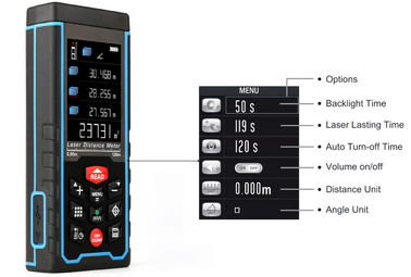 إصدار جديد 120m 1.9 &quot; LCD رقمية معايرة ذاتية لليزر مقياس المسافة مع وظيفة قياس الكاميرا المزود