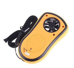 GM8908 حجم جيب شاشة LCD رقمية قياس سرعة الرياح درجة الحرارة مقياس الهواء أداة مثالية للرياح ، الإبحار المزود