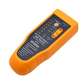 WH806A محرك اختبار كابلات شبكة LAN متتبع أسلاك الهاتف لـ RJ45 RJ11 BNC تسلسل اختبار العثور على الخط المعدني المزود