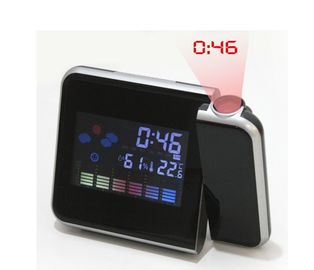 ساعة LCD الرقمية ساعة الإنذار ساعة درجة الحرارة والرطوبة عداد لون العرض LED الضوء الخلفي أجهزة الكمبيوتر المكتبية ساعات المشروع المزود