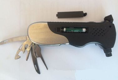 مقياس ضغط الإطارات الرقمي متعدد الوظائف 2-150 PSI مع مطرقة أمان الهروب و مصباح يدوي المزود