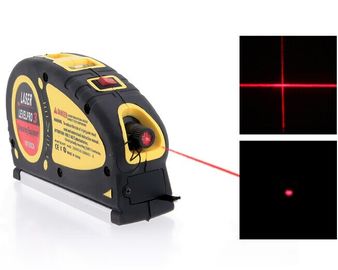 LV-05 8FT 5.5m شريط قياس مقياس مستوى الليزر معدات قياس مع فقاعات مستوى طريقين وكهرباء الليزر المزود