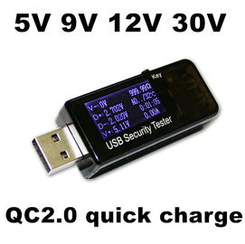 USB 5V 9V 12V 30V اختبار البطارية QC2.0 القدرة كاشف الطاقة عداد التيار والجهد المزود