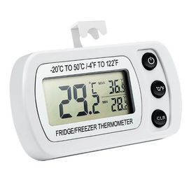 شاشة LCD DTH-94 -20°C ≈ 50°C ثلاجة الحائط الرقمي مقياس الحرارة مقياس الرطوبة المزود