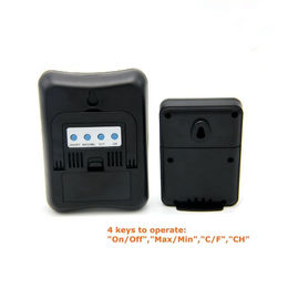 DTH-108 المنزلية -19.9°C إلى 70°CDالجهاز الرقمي الشاشة الكبيرة LCD الحرارة الغرفية اللاسلكية المزود