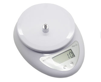 Wh-B05 الميزان الإلكتروني الرقمي للمطبخ الغذائي 5kg / 1 g، الميزان التغذوي الأبيض الميزان الإلكتروني الصغير المزود