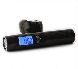 NS-19 LCD ميني اليد تحمل الميزان الإلكتروني 8 LEDs مشعل 40kg سعة الأمتعة جهاز الوزن الرقمي المزود