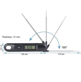 DTH-131 Utra القراءة السريعة -50 إلى 300 درجة مئوية مطبخ الشواء الطبخ الحرارة الرقمية لفرن الشواء المدخن المزود