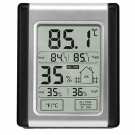 DTH-124 شاشة LCD لمسة ماكس MIN الرقمية هايغروميتر داخلي خارجية الحرارة مراقب الرطوبة المزود