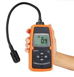 SPD202 شاشة LCD كبيرة 0 ~ 100%LEL 50 ~ 50000PPM كاشف غازات الوقود الرقمي كاشف إنذار تسرب المزود