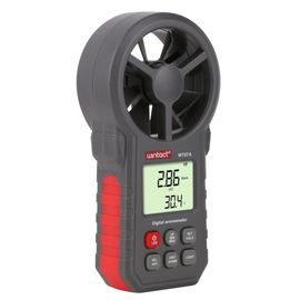 WT87A LCD الرقمي المقياس الحراري المقياس الحراري سرعة الرياح سرعة الهواء درجة الحرارة قياس مع الضوء الخلفي المزود
