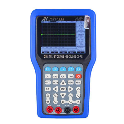 JDS3022A 50Hz-60MHz قناة مزدوجة 250MSa / S أوسيلوسكوب تخزين رقمي محمول مع مولد إشارة متعدد الأبعاد المزود