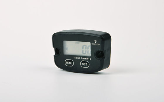 HM020 عداد ساعات الاهتزازات الرقمي LCD اللاسلكي لباراموتورات، المصابيح الدقيقة، المحركات البحرية والمضخات الخارجية المزود