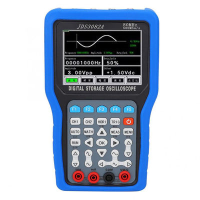 JDS3082A 100-240V 2-قناة 80MHz 500MSa/S TFT شاشة LCD المحمولة باليد أوسيلوسكوب التخزين الرقمي المزود