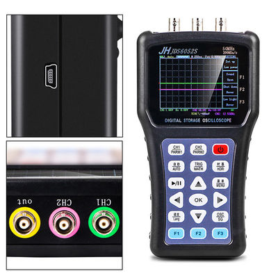 JDS6052S 100-240V 2-قناة 50MHz 200MSa/S TFT شاشة LCD المحمولة باليد أوسيلوسكوب التخزين الرقمي المزود