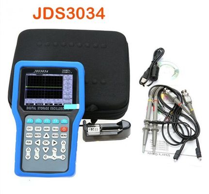 JDS3034 100-240V 4-قناة 30MHz 250MSa/S TFT شاشة LCD المحمولة باليد أوسيلوسكوب التخزين الرقمي المزود