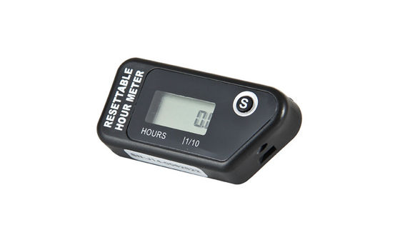 HM016H IP68 عازل المياه الرقمي LCD البنزين القابلة لإعادة تعيين الساعة العداد للباراموتورات ، الميكروليترات ، المحركات البحرية المزود