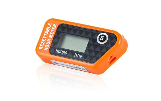 HM016H IP68 عازل المياه الرقمي LCD البنزين القابلة لإعادة تعيين الساعة العداد للباراموتورات ، الميكروليترات ، المحركات البحرية المزود