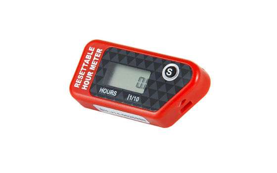HM016H IP68 عازل المياه الرقمي LCD البنزين القابلة لإعادة تعيين الساعة العداد للباراموتورات ، الميكروليترات ، المحركات البحرية المزود