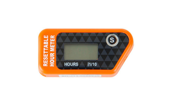 HM016H IP68 عازل المياه الرقمي LCD البنزين القابلة لإعادة تعيين الساعة العداد للباراموتورات ، الميكروليترات ، المحركات البحرية المزود