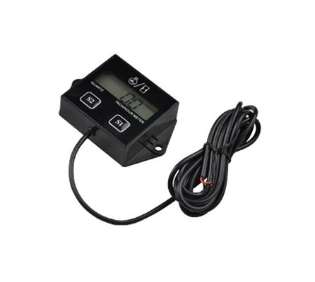 HM011N IP65 عازل المياه LCD وقود البنزين مقياس السرعة الاندفاعي لباراموتورات، مصابيح صغيرة، المحركات البحرية المزود