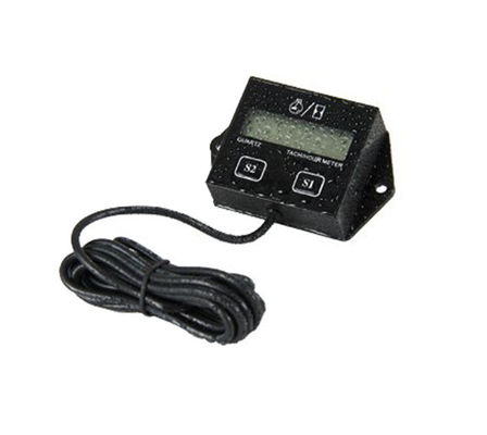 HM011N IP65 عازل المياه LCD وقود البنزين مقياس السرعة الاندفاعي لباراموتورات، مصابيح صغيرة، المحركات البحرية المزود