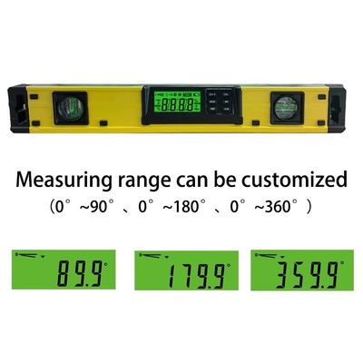DL400 18 بوصة مستوى كهربائي IP54 الغبار والماء المقناطيس القوية مستوى الروح مع فقاعات 2 المزود