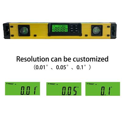 DL400 18 بوصة مستوى كهربائي IP54 الغبار والماء المقناطيس القوية مستوى الروح مع فقاعات 2 المزود