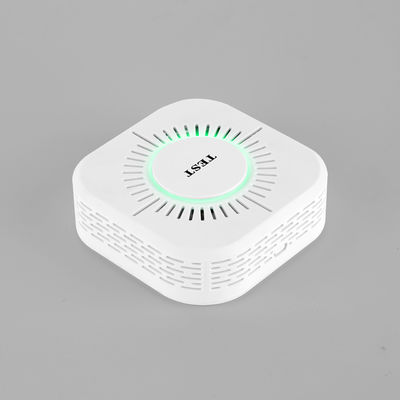 C50W 433Mhz جهاز كشف دخان ذكي لاسلكي جهاز استشعار إنذار الحريق جهاز استشعار دخان متوافق مع جسر Sonoff RF المزود