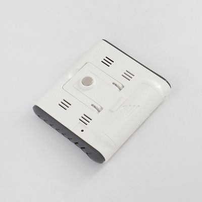 DC102 ميني LCD الرقمي الحرارة الداخلية المقياس الحرارة الرطوبة عداد الساعة مكتب مع الوقوف المغناطيسي المزود