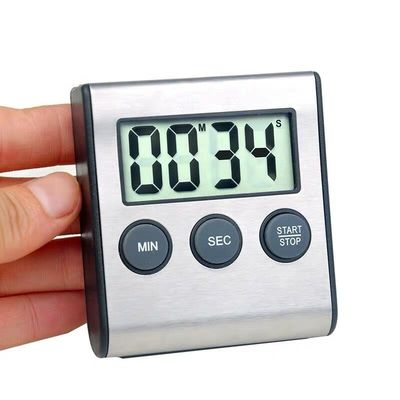 AT9001 توقيت المطبخ الرقمي جهاز العد التنازلي مع شاشة LCD مع موقف قابل للانسحاب للطبخ المنزلي الخبز المزود