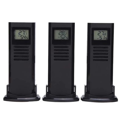 TS-6210 3 في 1 الحرارة الداخلية اللاسلكية للخارج لمحطة الطقس الحرارة الطقسية الرقمية مع تقويم الساعة المزود