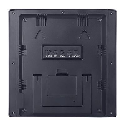 TS-8675 ساعة إلكترونية بسيطة ومربعة ذات إبرة كبيرة LCD مقياس حرارة رقمي مقياس التنفس ساعة تنبيه سطح المكتب المزود